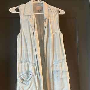 Chambray/denim vest
